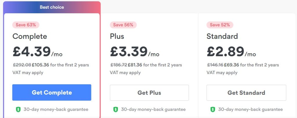 nordvpn subscription plans