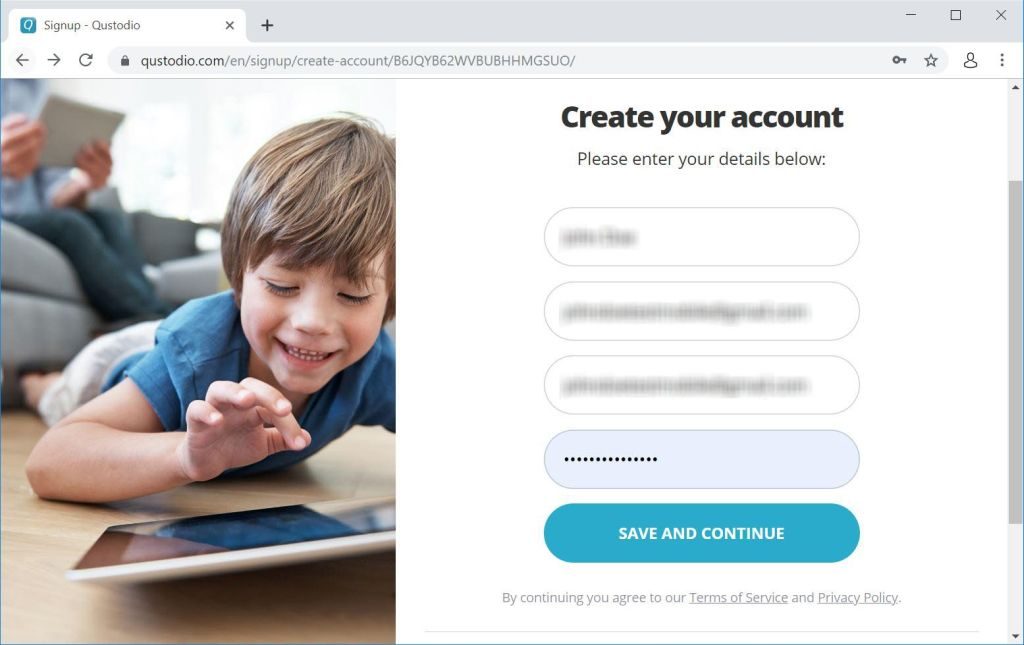 qustodio create account