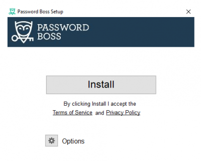 click to install password boss on your computer