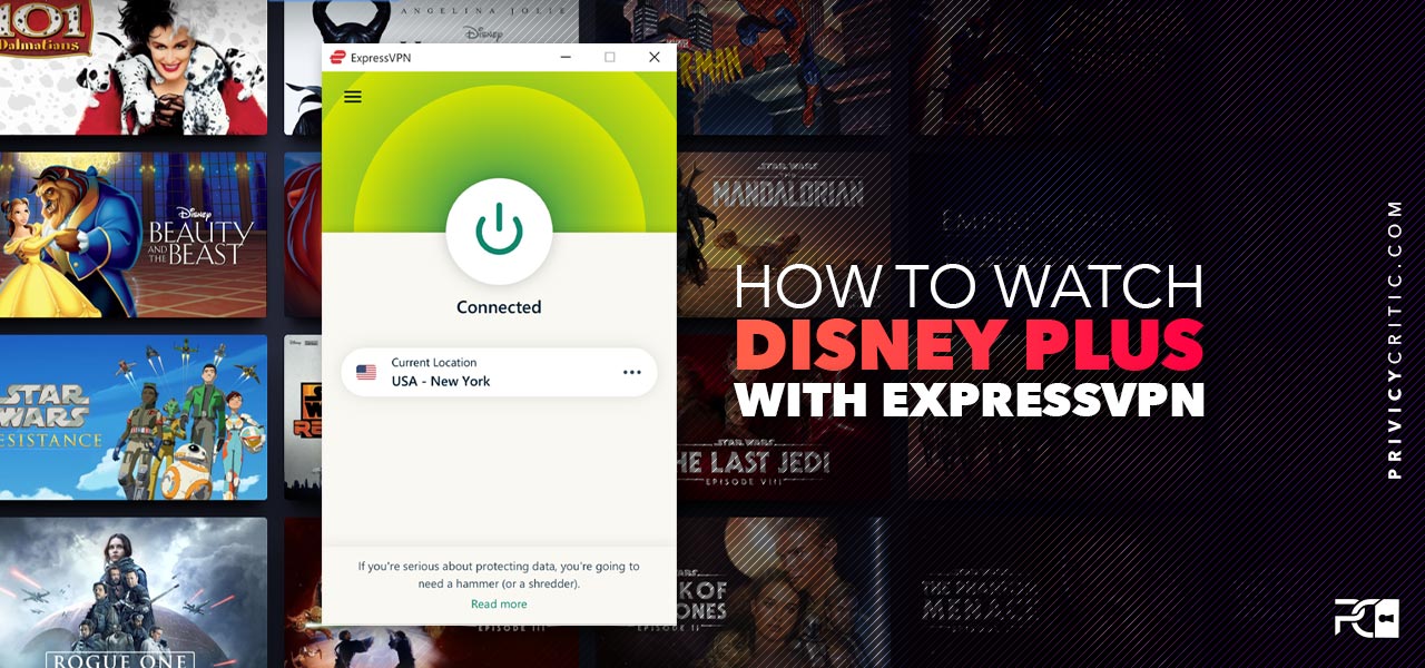 how to watch disney plus with expressvpn